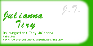julianna tiry business card